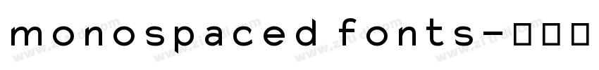monospaced fonts字体转换